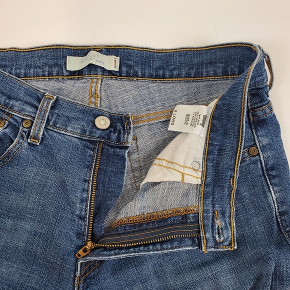 Vintage Levis 515 Womens Bootcut Jeans 8 Long 34" Inseam Blue Denim Mid Rise Y2K - Picture 10 of 11